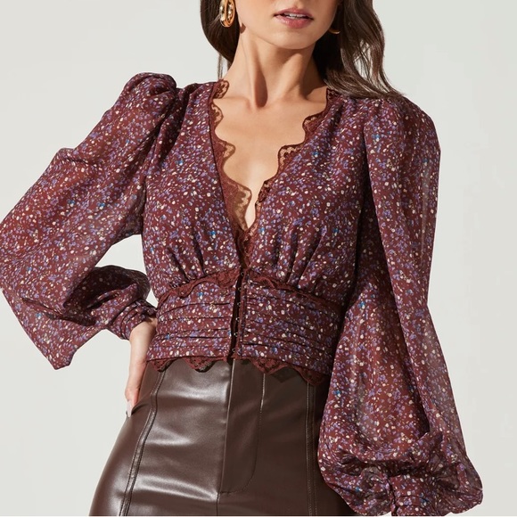 ASTR the label Zanna blouse top XS - Picture 1 of 8